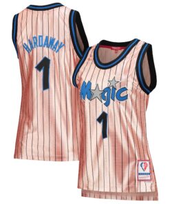 Penny Hardaway Orlando Magic Mitchell &amp Ness Women's 75th Anniversary Rose Gold 1993 Swingman Jersey - Pink