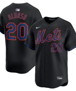 Pete Alonso New York MetsAlternate Limited Player Jerseynbspâ€“ Black