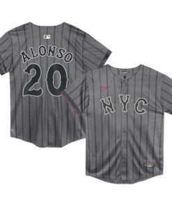 Pete Alonso New York MetsPreschool 2024 City Connect Limited Player Jersey  Graphite