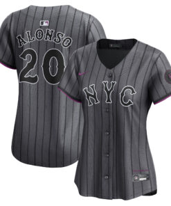 Pete Alonso New York MetsWomen_s 2024 City Connect Limited Player Jersey  Graphite