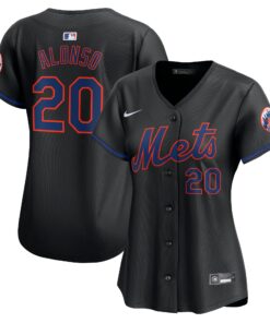 Pete Alonso New York MetsWomen_s Alternate Limited Player Jerseynbspâ€“ Black