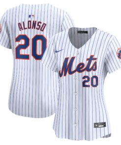 Pete Alonso New York MetsWomen_s Home Limited Player Jersey  White