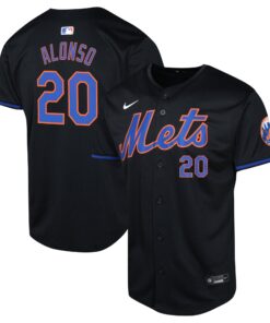 Pete Alonso New York MetsYouth Alternate Limited Player Jersey  Black