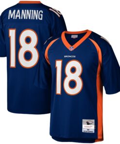 Peyton Manning Denver Broncos Mitchell amp Ness Legacy Replica Jersey  Navy