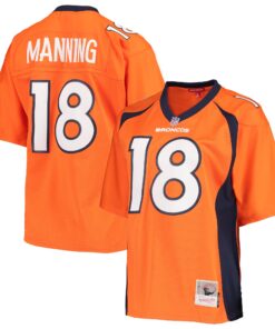 Peyton Manning Denver Broncos Mitchell amp Ness Women_s Legacy Replica Player Jersey  Orange