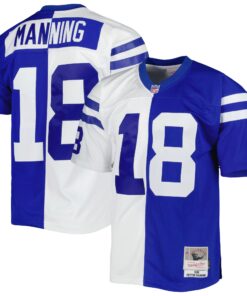 Peyton Manning Indianapolis Colts Mitchell amp Ness 1998 Split Legacy Replica Jersey  RoyalWhite