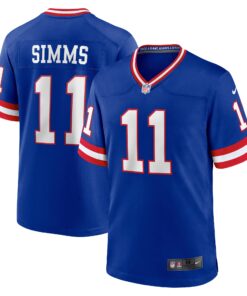 Phil Simms New York Giants  Classic Retired Player Game Jersey  Royal