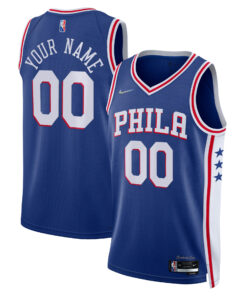 Philadelphia 76ers 202122 Diamond Swingman Custom Jersey - Icon Edition - Royal