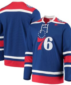 Philadelphia 76ers G-III Sports by Carl Banks Pointman Hockey Fashion Jersey - Royal