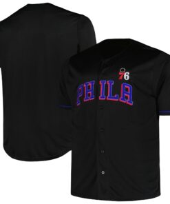 Philadelphia 76ers Profile Big &amp Tall Pop Jersey - Black