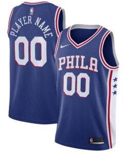 Philadelphia 76ers Swingman Custom Jersey Blue - Icon Edition