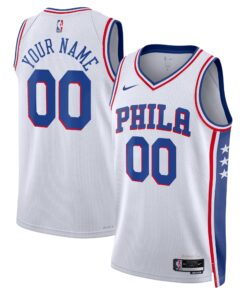 Philadelphia 76ers Unisex 202223 Swingman Custom Jersey White - Association Edition