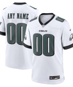 Philadelphia Eagles  Custom Game Jersey  White