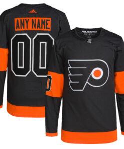  Philadelphia Flyers  Alternate  Primegreen Authentic Custom Jersey  Black