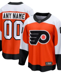  Philadelphia Flyers Fanatics Home Premier Breakaway Custom Jersey  Orange