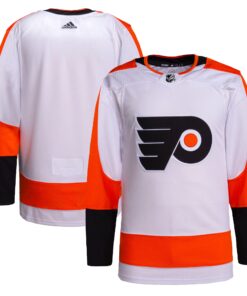Philadelphia Flyers Men_s Away Authentic Jersey  White