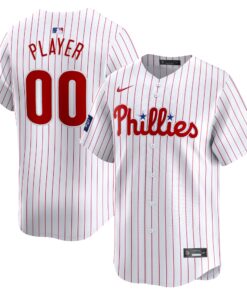  Philadelphia Phillies2024 MLB World Tour London Series Home PickAPlayer Limited Jerseynbspâ€“ White