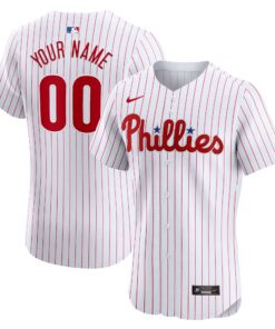 Philadelphia PhilliesHome Elite Custom Jersey  White