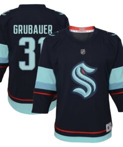Philipp Grubauer Seattle Kraken Toddler Home Replica Player Jersey  Deep Sea Blue