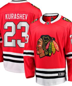 Philipp Kurashev Chicago Blackhawks Fanatics Home Breakaway Player Jersey  Red