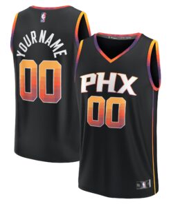  Phoenix Suns Fanatics  Fast Break Custom Replica Jersey - Black - Statement Edition