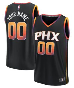 Phoenix Suns Fanatics Youth Fast Break Replica Custom Jersey - Statement Edition - Black