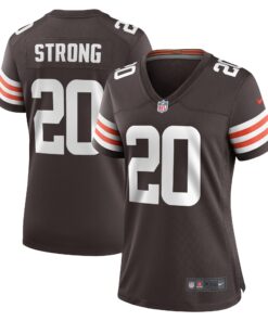 Pierre Strong Jr. Cleveland Browns  Women_s Team Game Jersey   Brown
