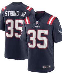 Pierre Strong Jr. New England Patriots  Game Player Jersey  Navy