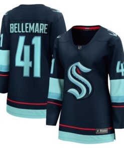 PierreEdouard Bellemare Seattle Kraken Fanatics Women_s Home Breakaway Player Jersey  Deep Sea Blue