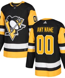 Pittsburgh Penguins Authentic Custom Jersey  Black