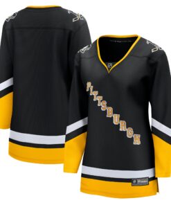 Pittsburgh Penguins Fanatics Women_s Alternate Premier Breakaway Jersey  Black