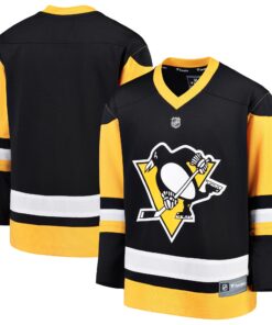 Pittsburgh Penguins Fanatics Youth Home Replica Blank Jersey  Black