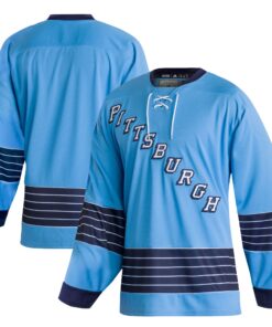 Pittsburgh Penguins Team Classics Authentic Blank Jersey  Light Blue