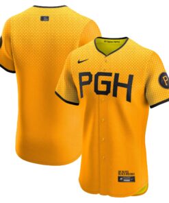 Pittsburgh PiratesCity Connect Elite Jersey  Gold