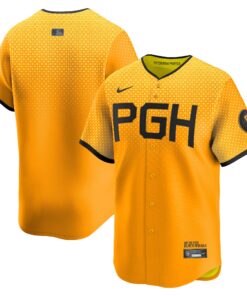  Pittsburgh PiratesCity Connect Limited Jersey  Gold