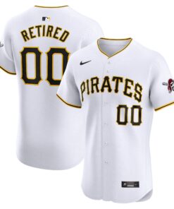 Pittsburgh PiratesHome Elite PickAPlayer Retired Roster Jersey  White
