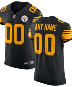 Pittsburgh Steelers  Vapor Untouchable Elite Custom Color Rush Jersey  Black
