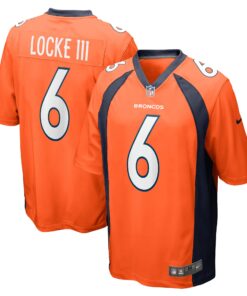 P.J. Locke Denver Broncos  Game Player Jersey  Orange