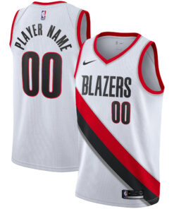 Portland Trail Blazers 202021 Swingman Custom Jersey - Association Edition - White