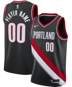 Portland Trail Blazers 202021 Swingman Custom Jersey - Icon Edition - Black