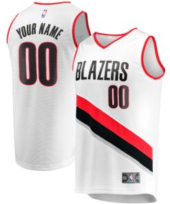 Portland Trail Blazers Fanatics Fast Break Custom Replica Jersey - Association Edition - White