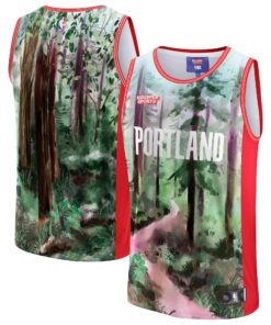 Portland Trail Blazers NBA &amp KidSuper Studios by Fanatics Unisex Hometown Jersey - Green