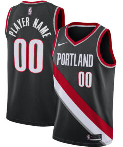 Portland Trail Blazers Swingman Custom Jersey Black - Icon Edition