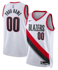 Portland Trail Blazers Unisex Swingman Custom Jersey White - Association Edition