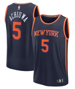 Precious Achiuwa New York Knicks Fanatics Fast Break Player Jersey - Statement Edition - Navy