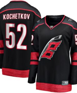 Pyotr Kochetkov Carolina Hurricanes Fanatics Women_s Home Premier Breakaway Player Jersey  Black