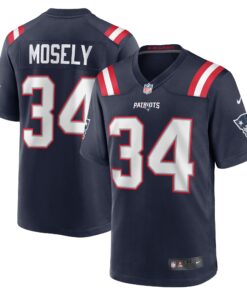 Quandre Mosely New England Patriots  Home Game Player Jersey  Navy