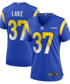 Quentin Lake Los Angeles Rams  Women_s Game Player Jersey  Royal