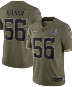 Quenton Nelson Indianapolis Colts  2022 Salute To Service Limited Jersey  Olive
