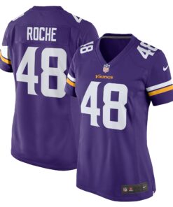 Quincy Roche Minnesota Vikings  Women_s Team Game Jersey   Purple